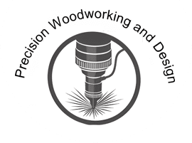 A logo of precision woodworking and design